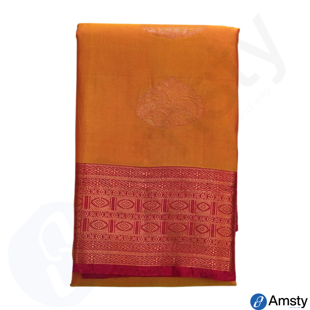 Kanchipuram Half Mix Silk Saree