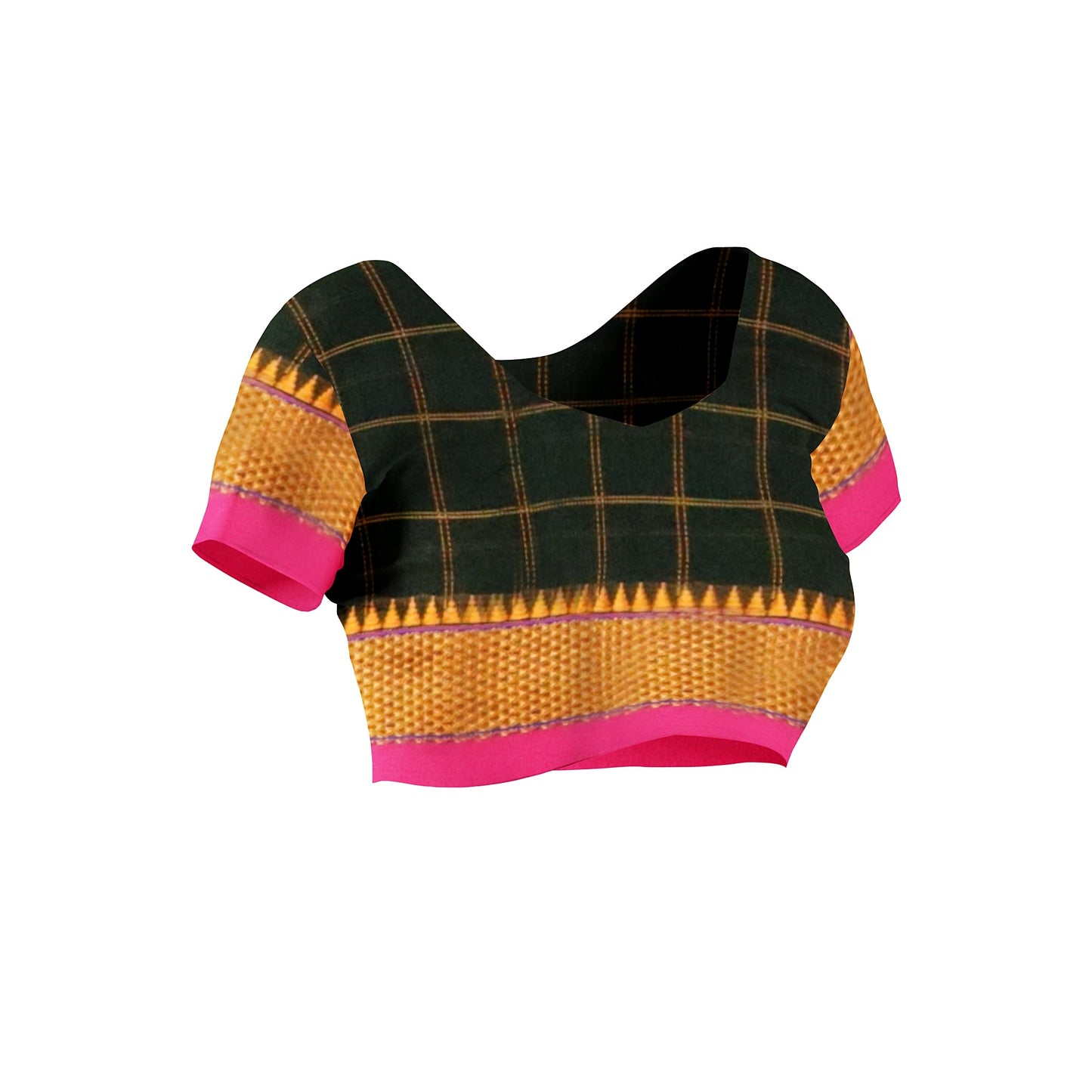 Ilkal Checks Cotton Silk Saree