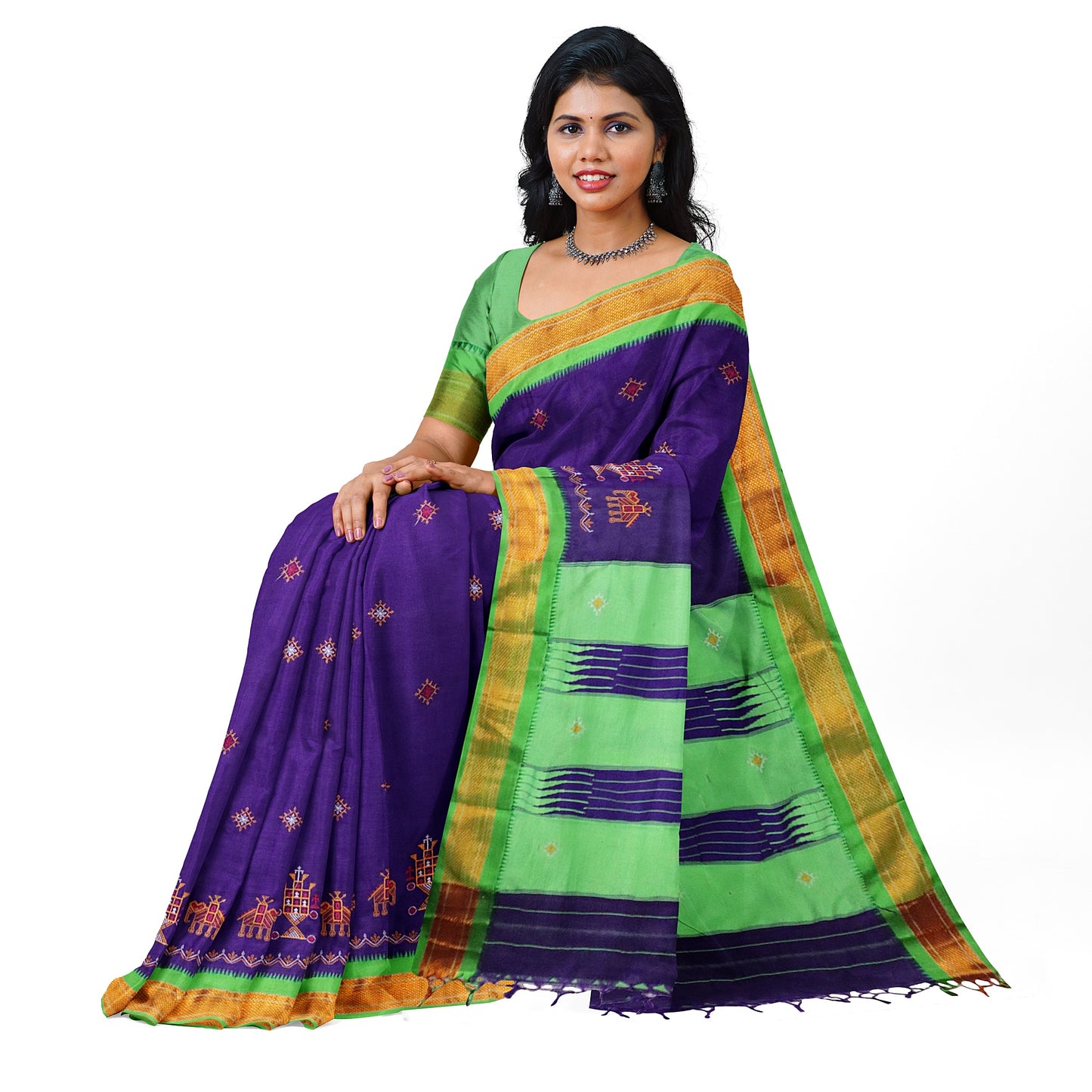 Ilkal Kasuti Cotton Silk Saree