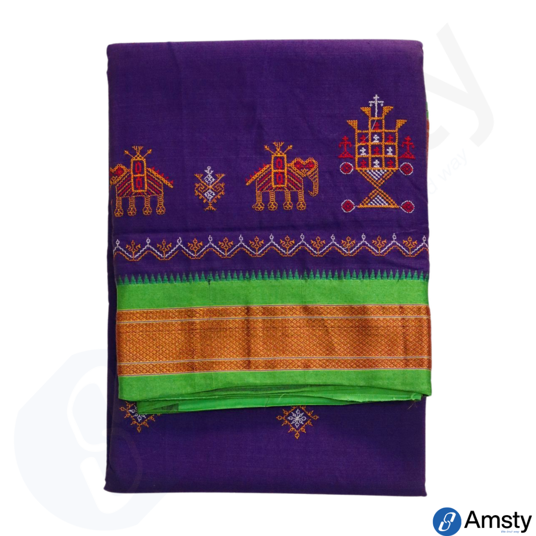 Ilkal Kasuti Cotton Silk Saree