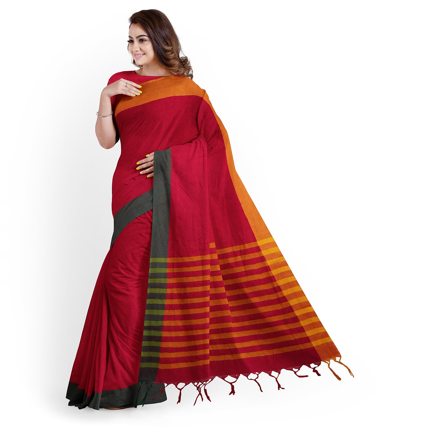 Banahatti Cotton Saree- Amsty