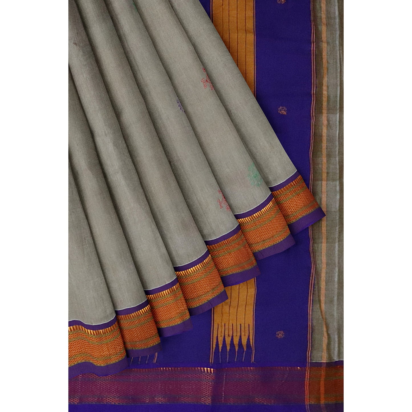 Ilkal Pure Cotton Hand Embroidery/100%Kasuti Saree