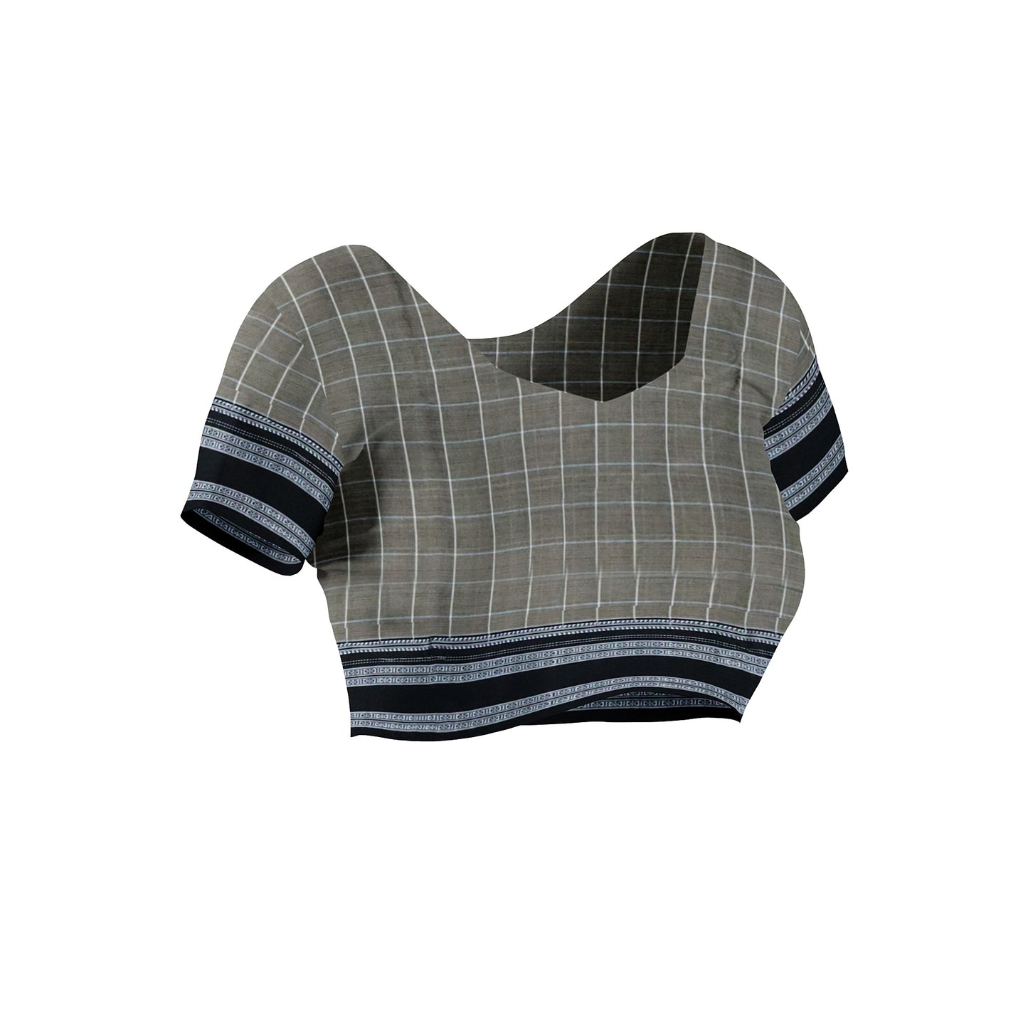 Ilkal Handloom Checks Pure Cotton Silk Saree