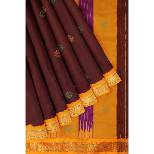 Ilkal Pure Cotton Hand Embroidery/100%Kasuti Saree