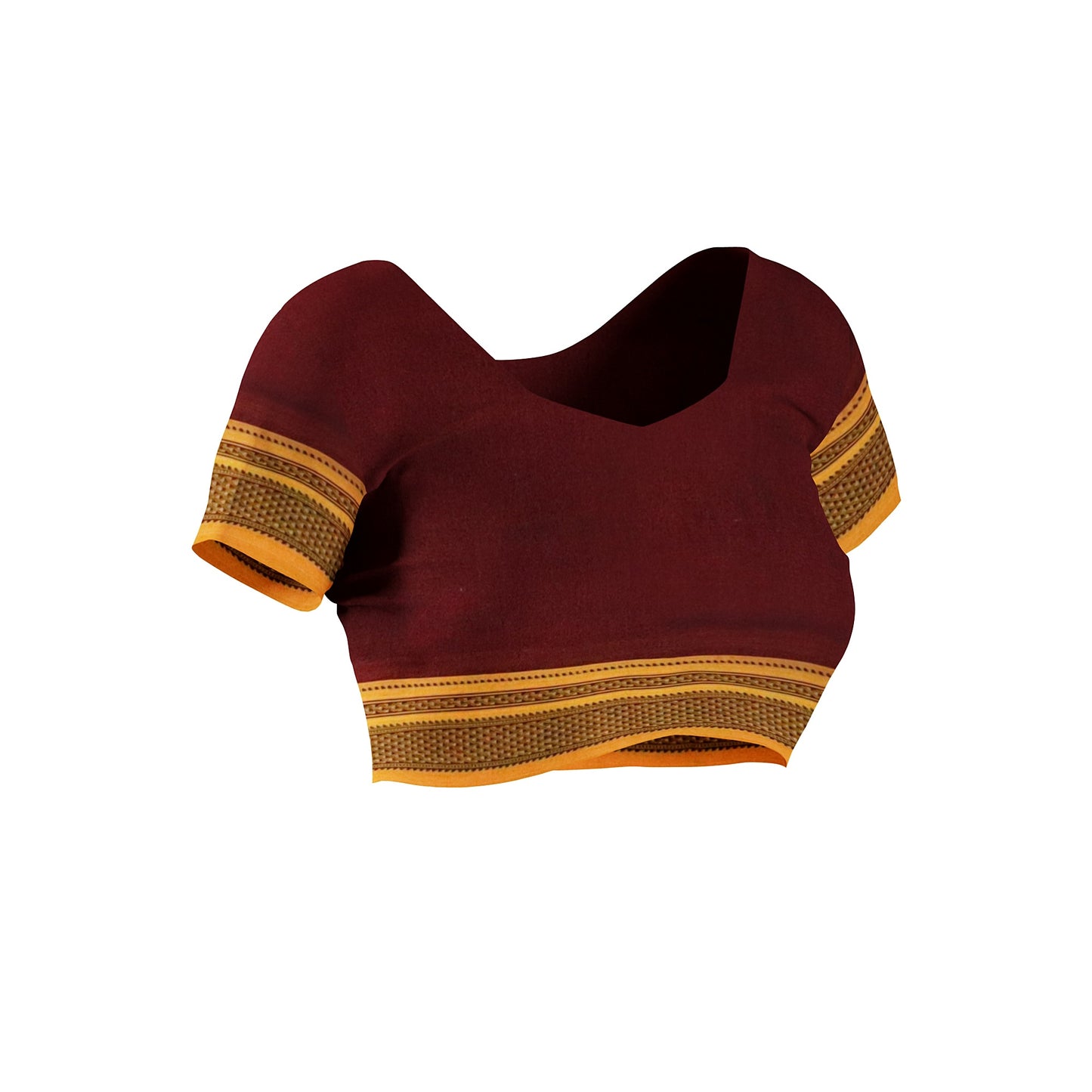 Ilkal Handloom Plain Pure Cotton Saree