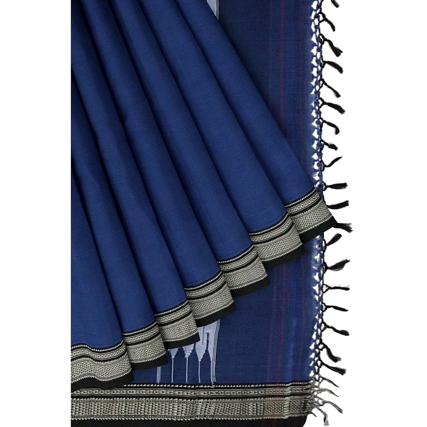 Ilkal Handloom Plain Pure Cotton Saree