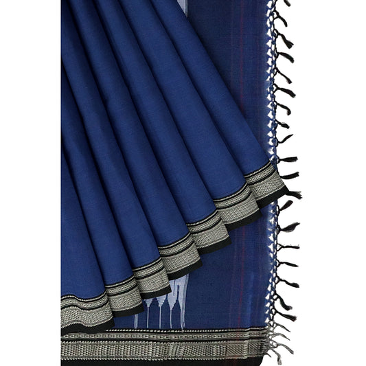 Ilkal Handloom Plain Pure Cotton Saree