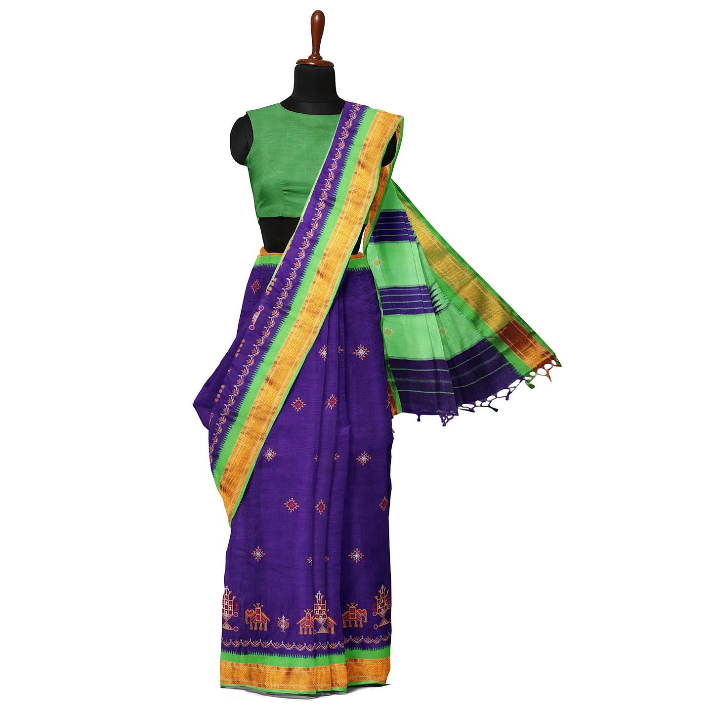 Ilkal Kasuti Cotton Silk Saree