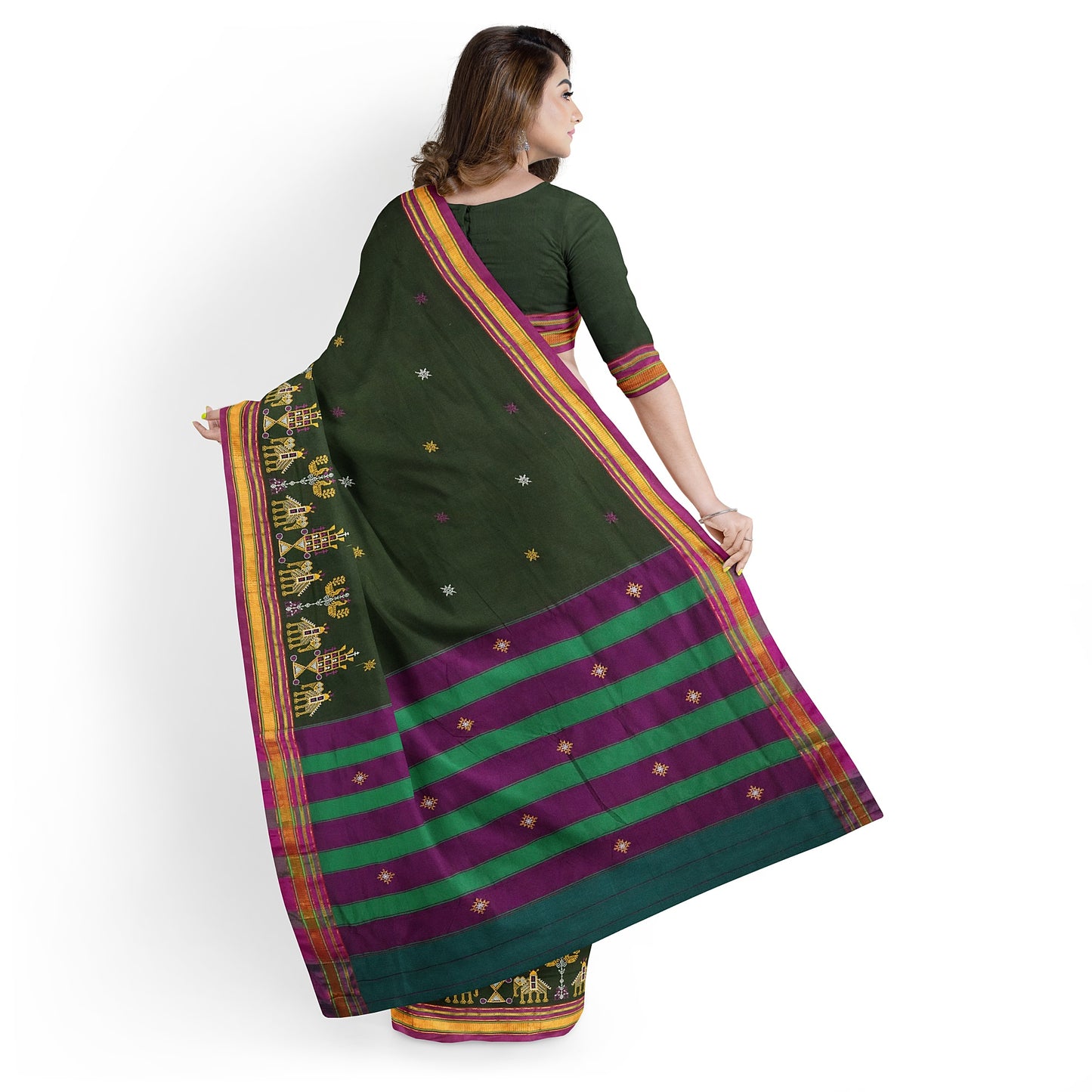Ilkal Kasuti Cotton Silk Saree
