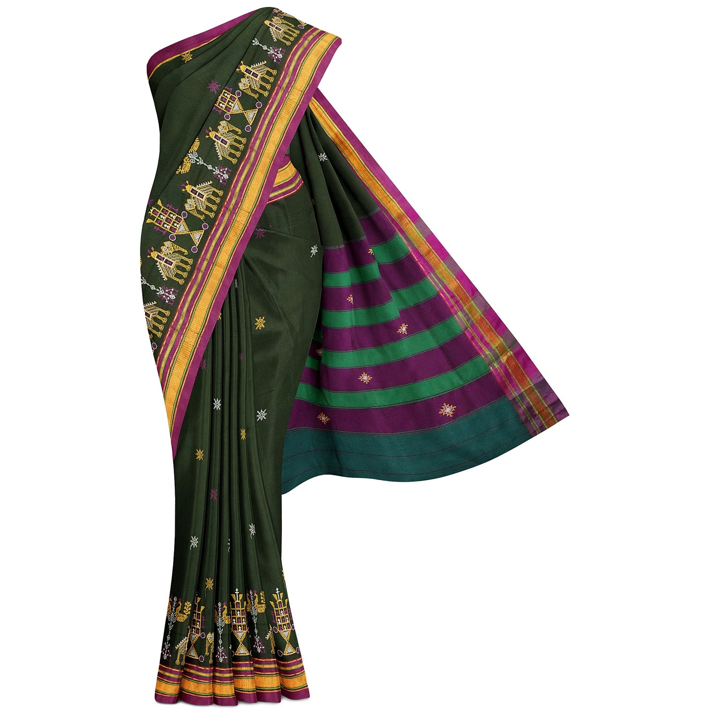 Ilkal Kasuti Cotton Silk Saree