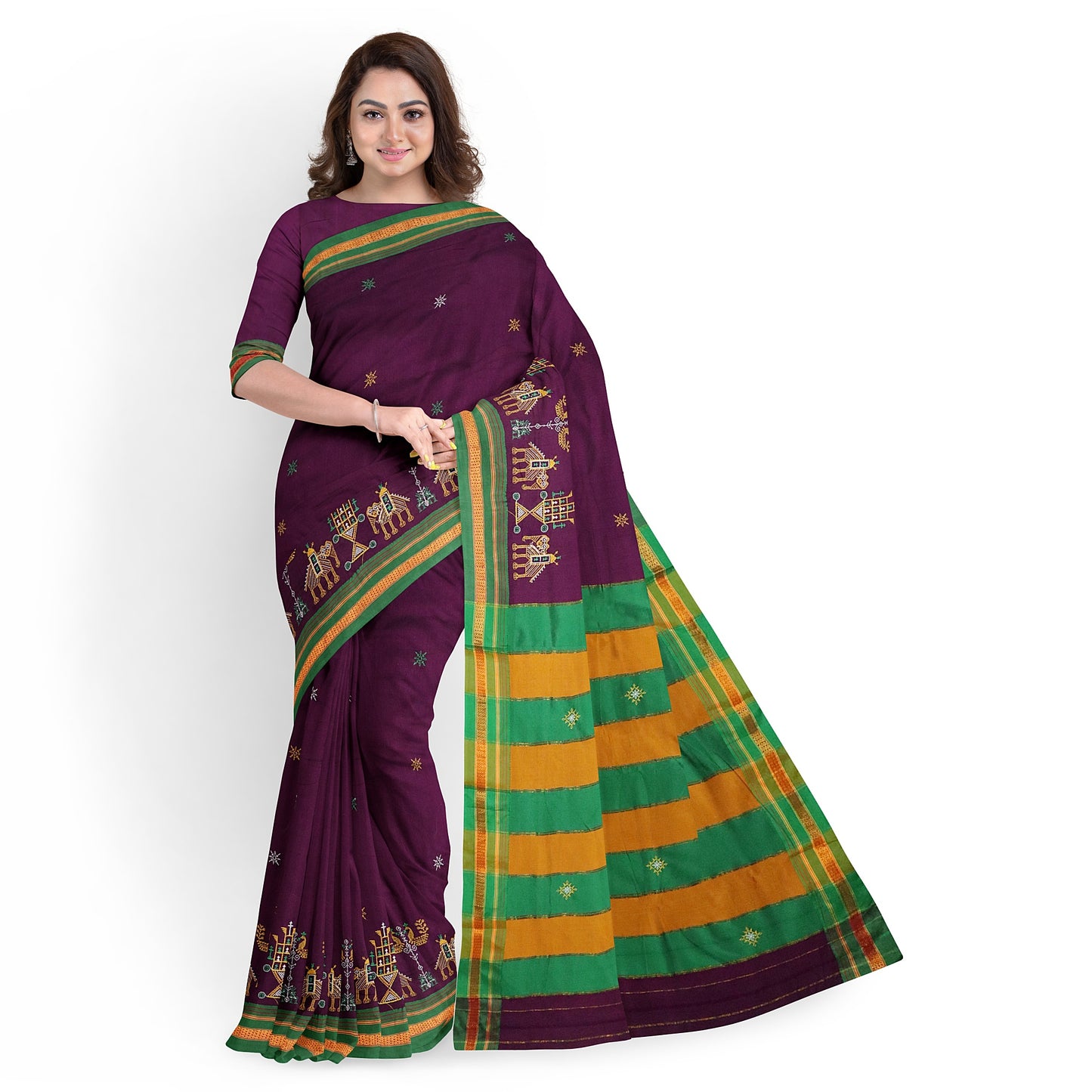 Ilkal Kasuti Cotton Silk Saree