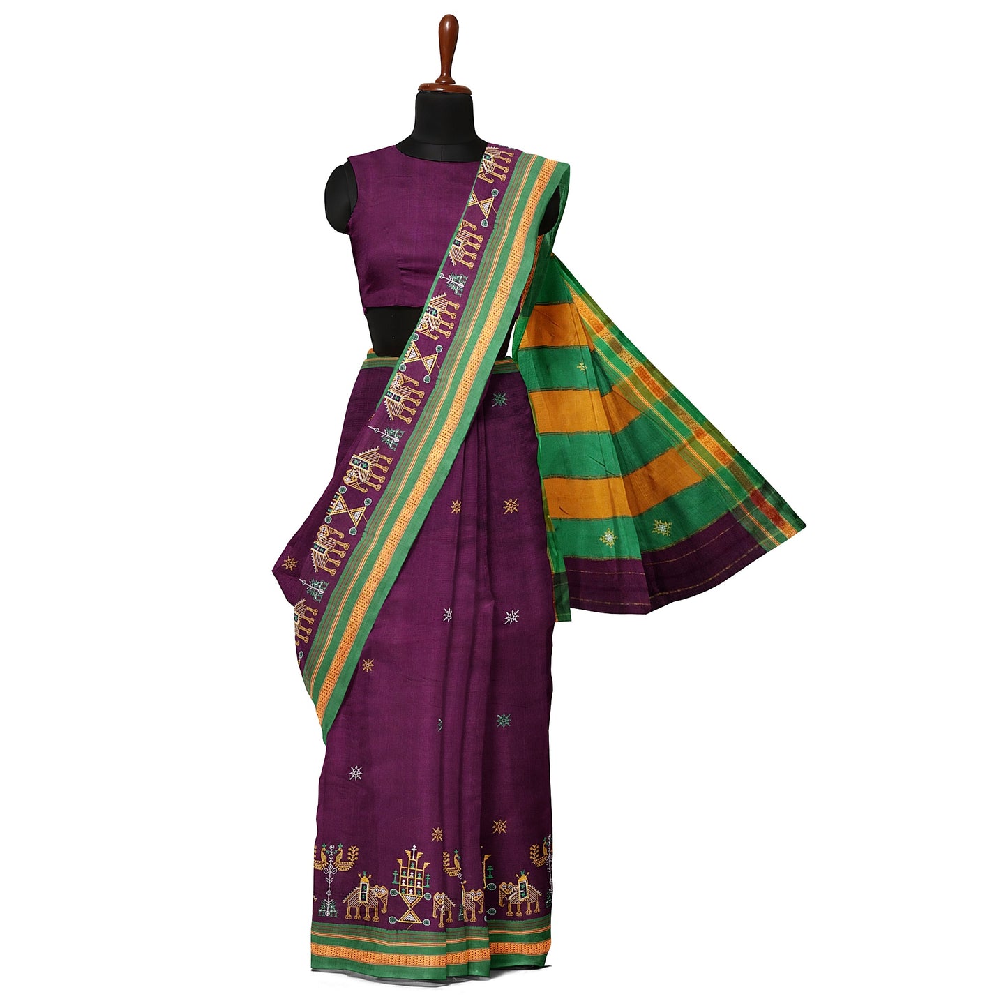 Ilkal Kasuti Cotton Silk Saree