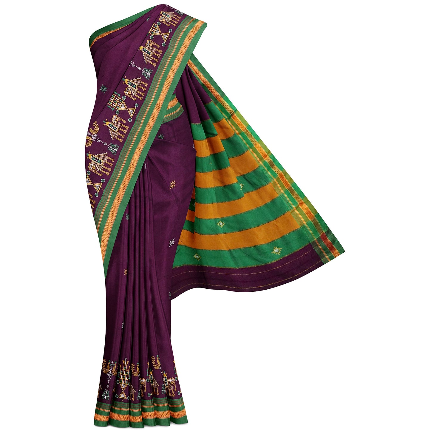 Ilkal Kasuti Cotton Silk Saree