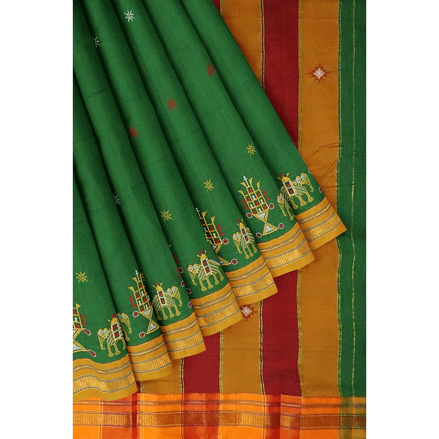 Ilkal Kasuti Cotton Silk Saree