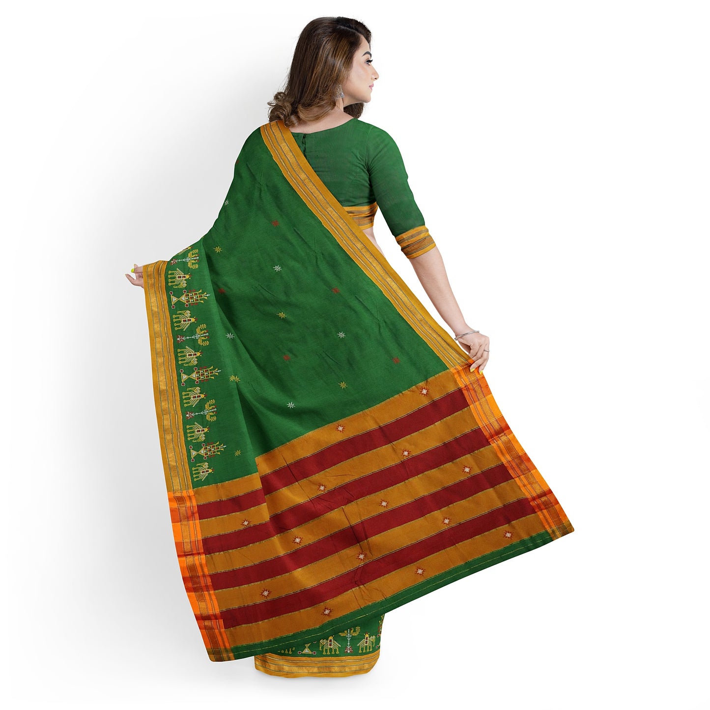 Ilkal Kasuti Cotton Silk Saree