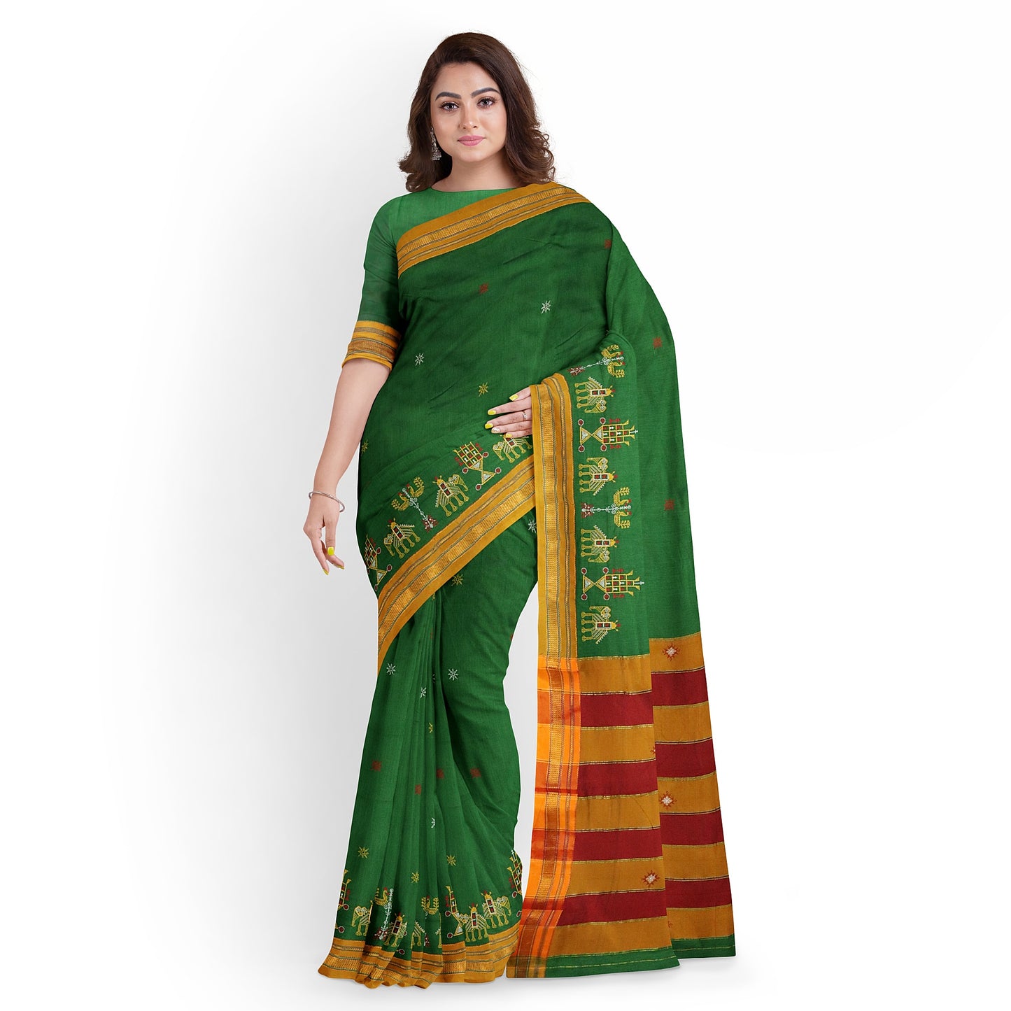 Ilkal Kasuti Cotton Silk Saree