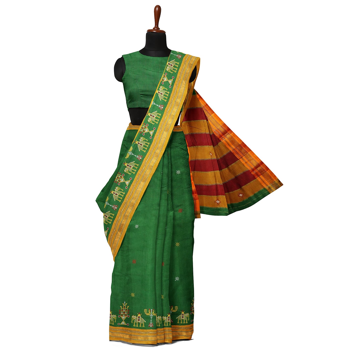 Ilkal Kasuti Cotton Silk Saree