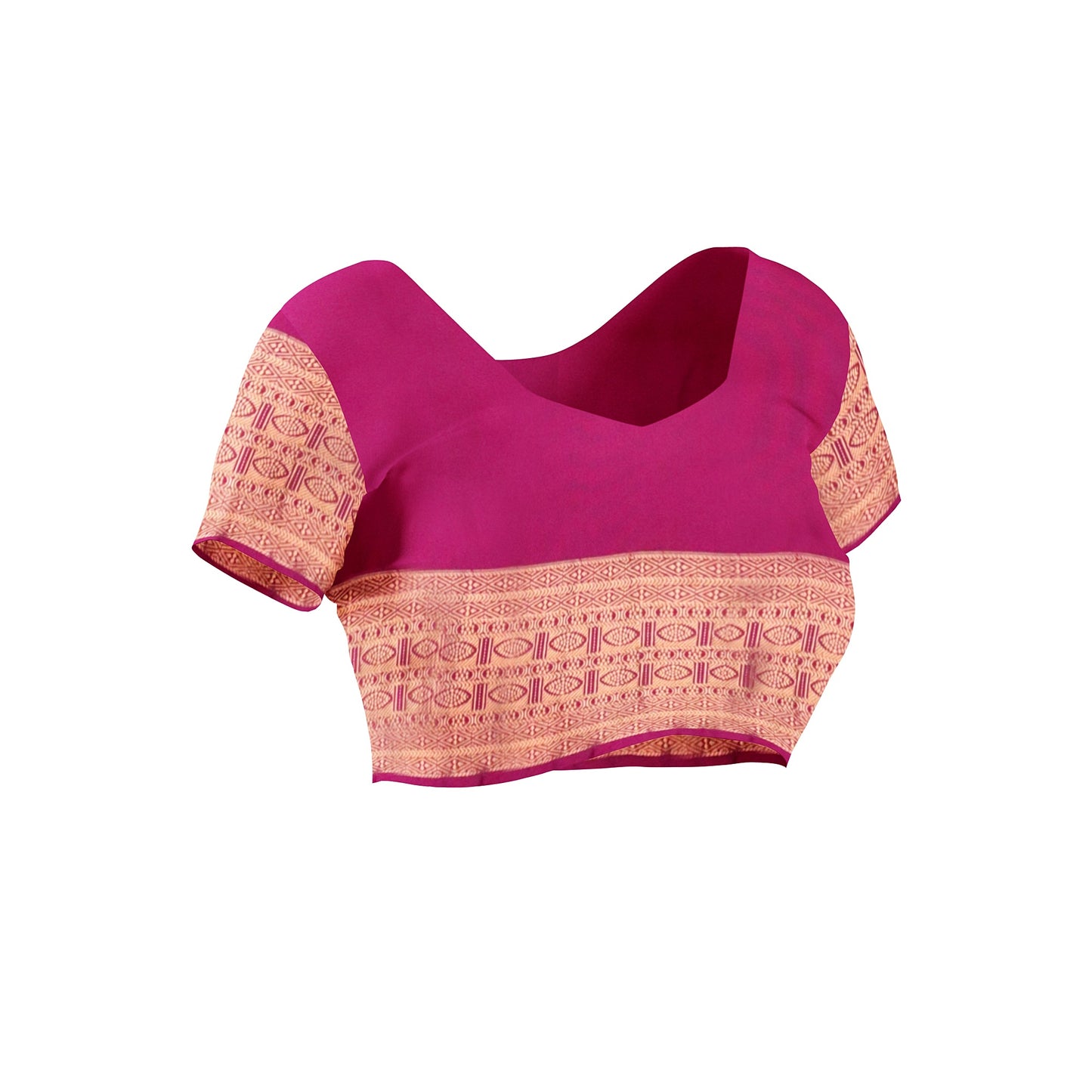 Kanchipuram Half Mix Silk Saree