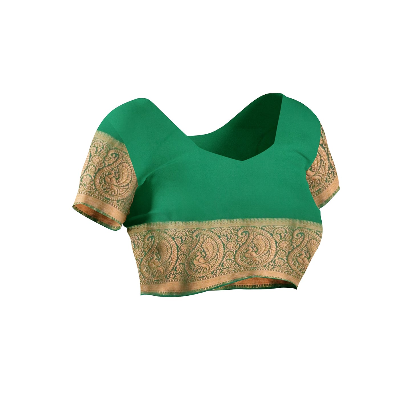 Kanchipuram Half Mix Silk Saree