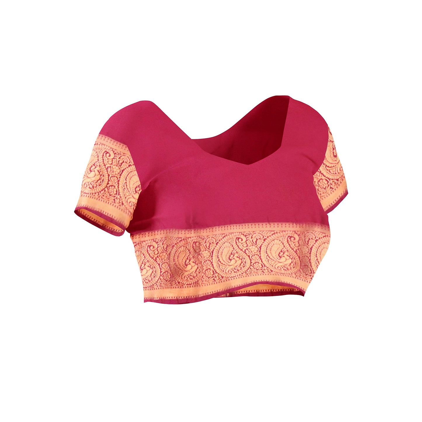 Kanchipuram Half Mix Silk Saree