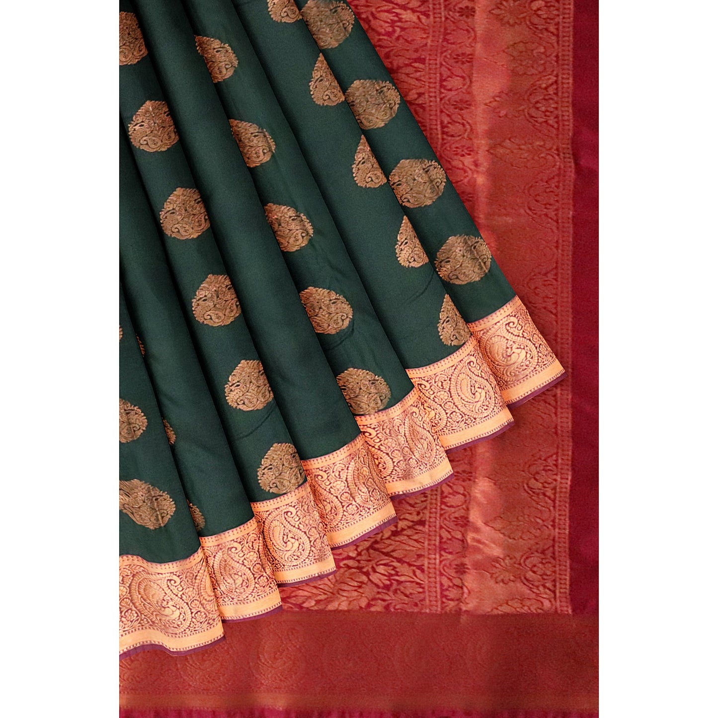 Kanchipuram Half Mix Silk Saree