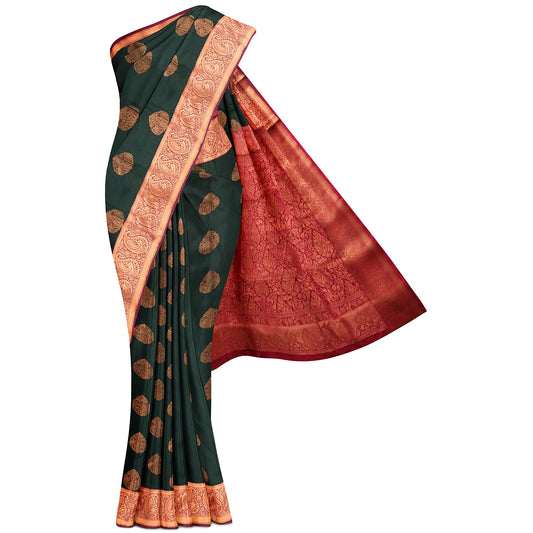Kanchipuram Half Mix Silk Saree