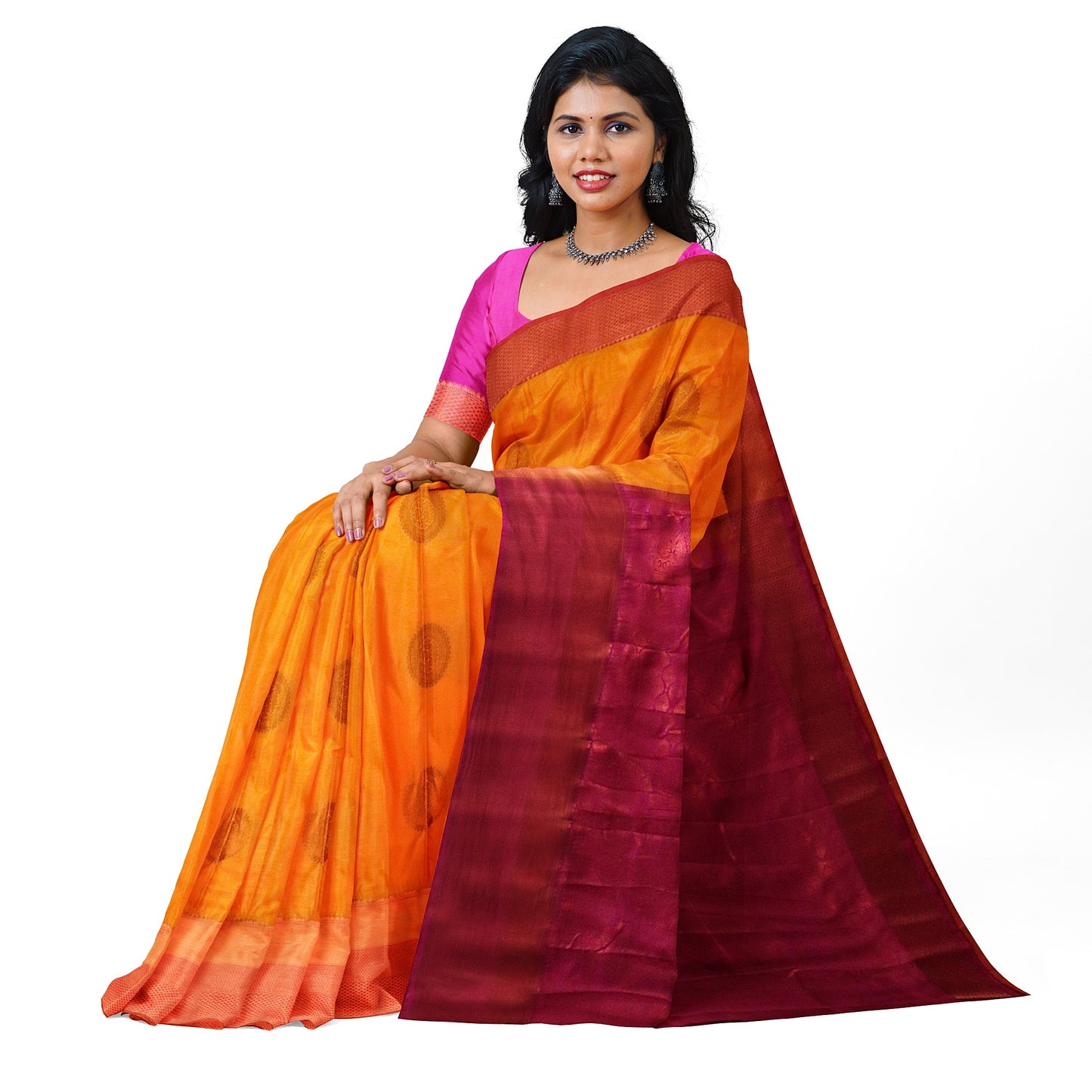 Kanchipuram Soft Silk Rich Pallu Saree