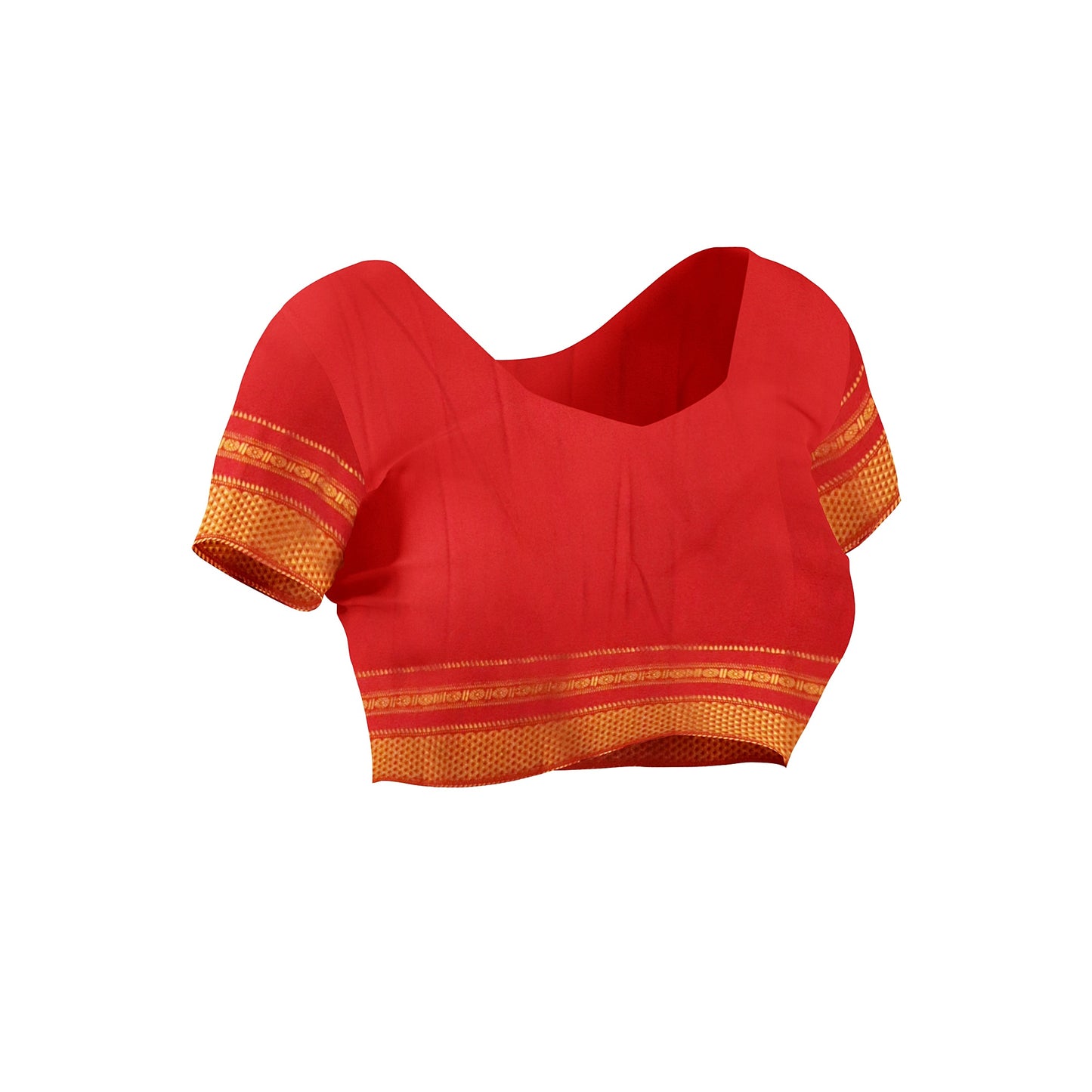 Ilkal Handloom  Plain Pure Cotton Silk Saree