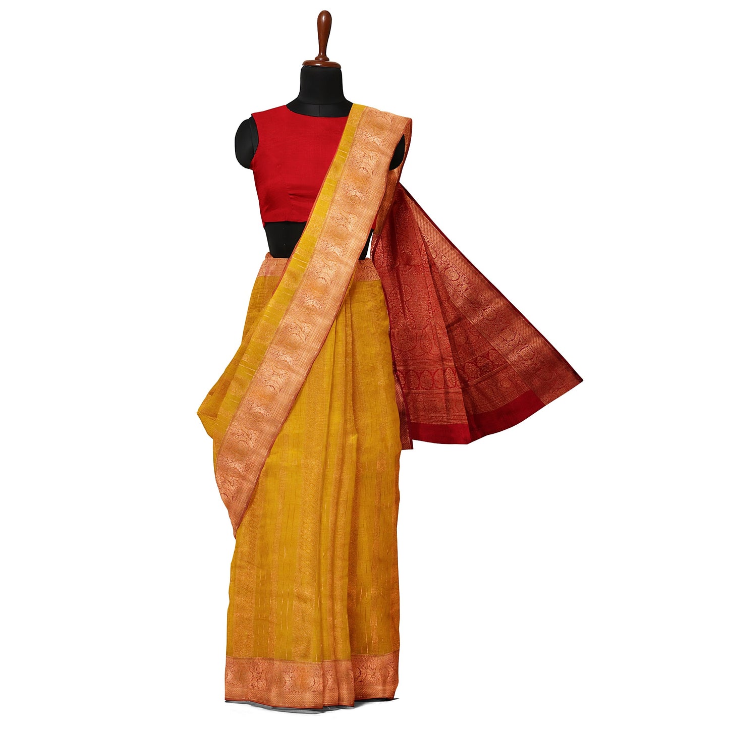 Kanchipuram Pattu Strip/Lining Silk Saree