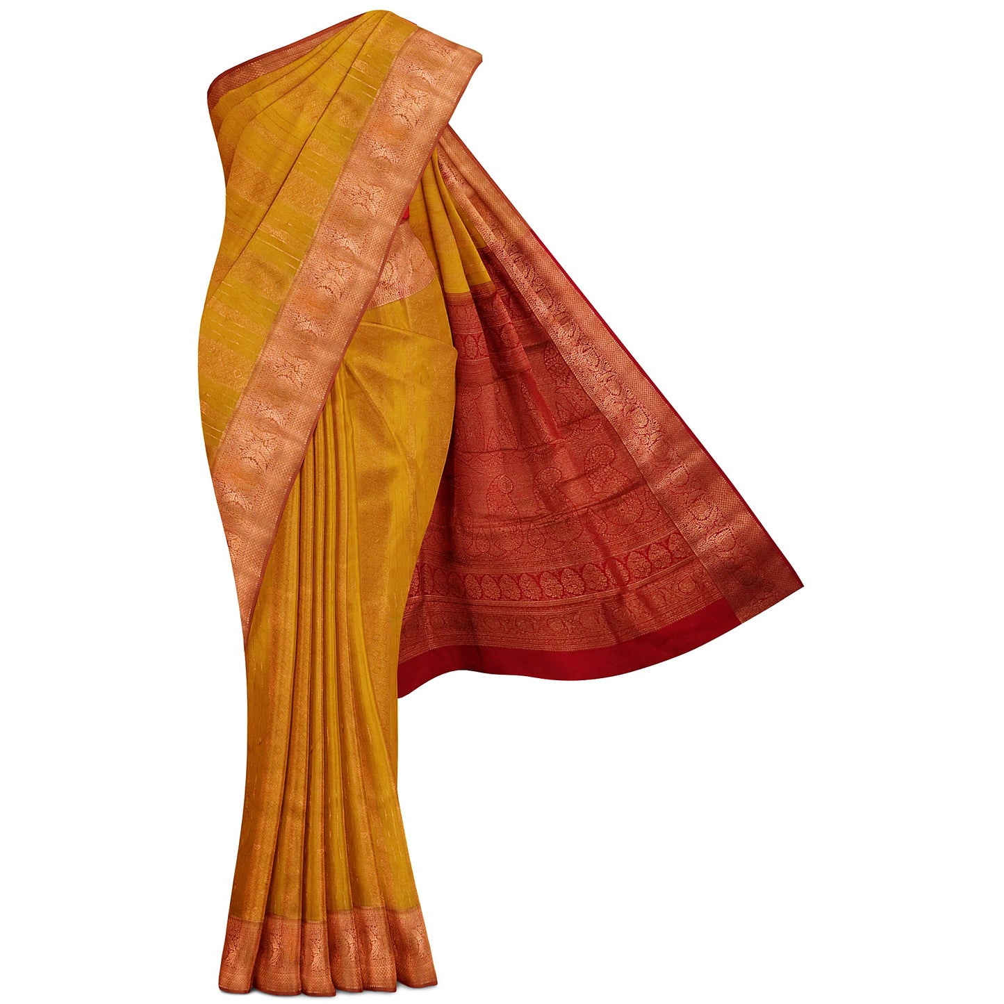 Kanchipuram Pattu Strip/Lining Silk Saree