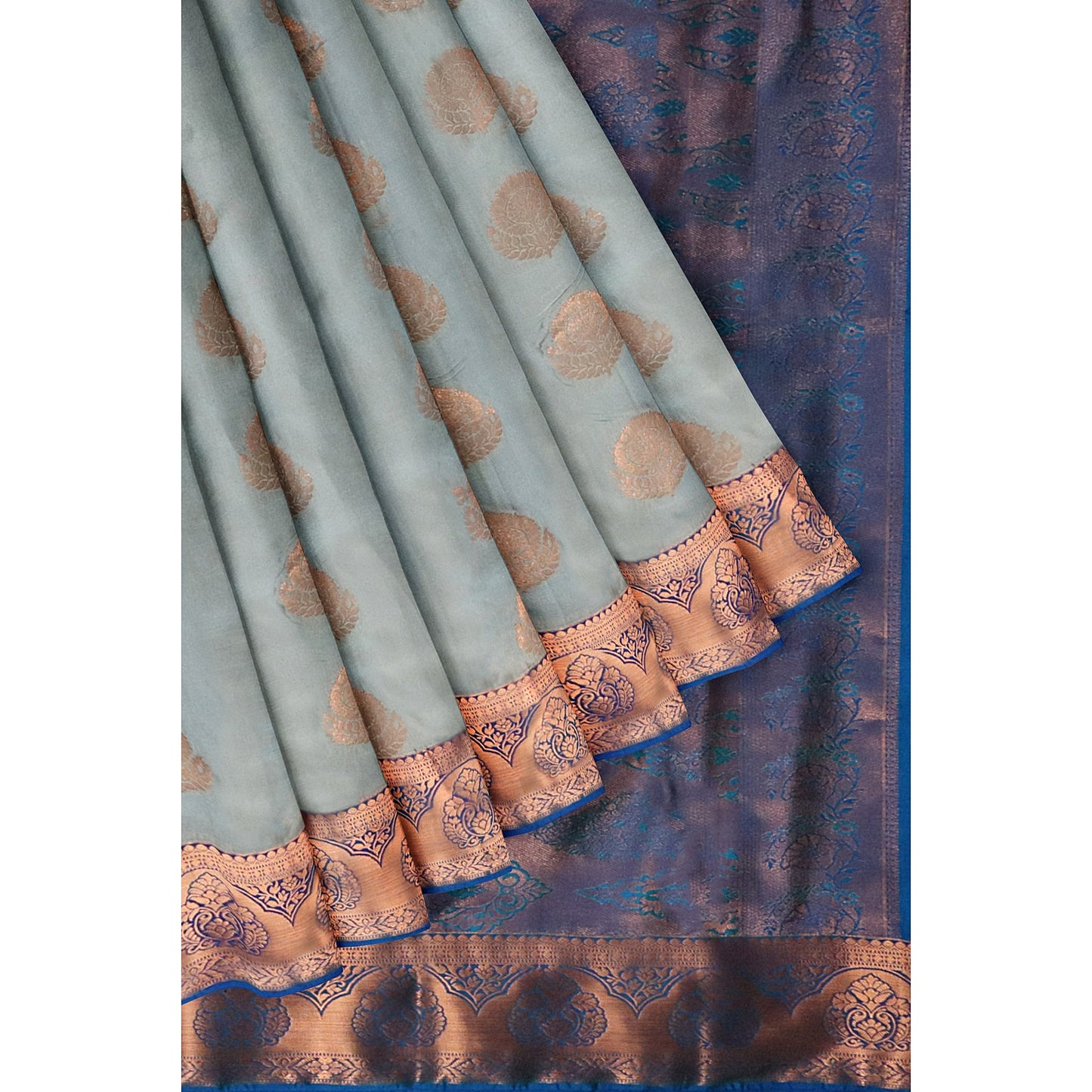 Kanchipuram Half Mix Rich Silk Saree