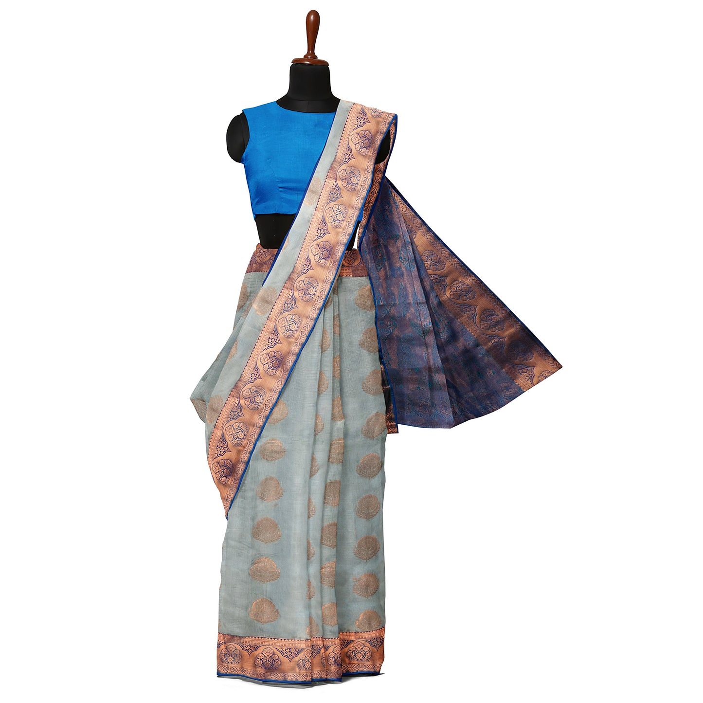 Kanchipuram Half Mix Rich Silk Saree