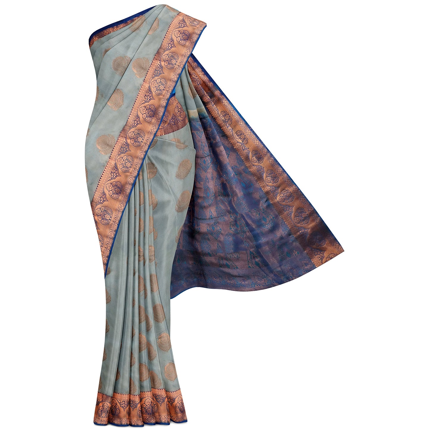 Kanchipuram Half Mix Rich Silk Saree