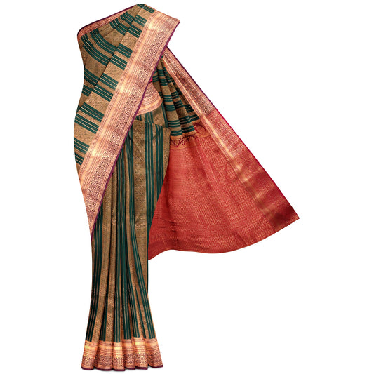 Kanchipuram Half Mix Rich Silk Saree