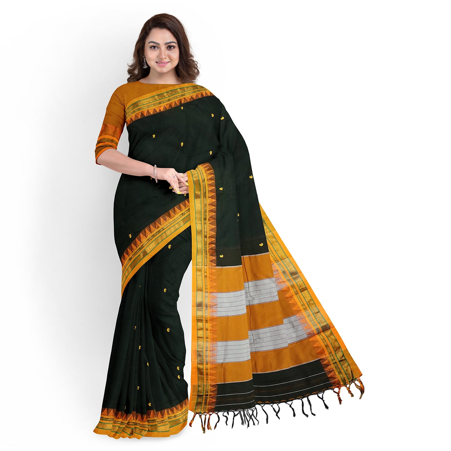 Ilkal Madurai Small Butta Cotton Saree