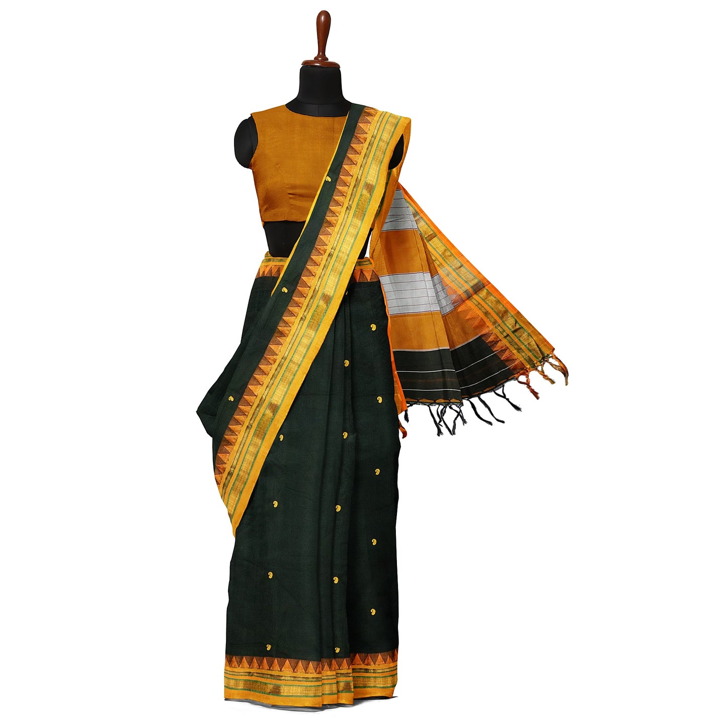 Ilkal Madurai Small Butta Cotton Saree
