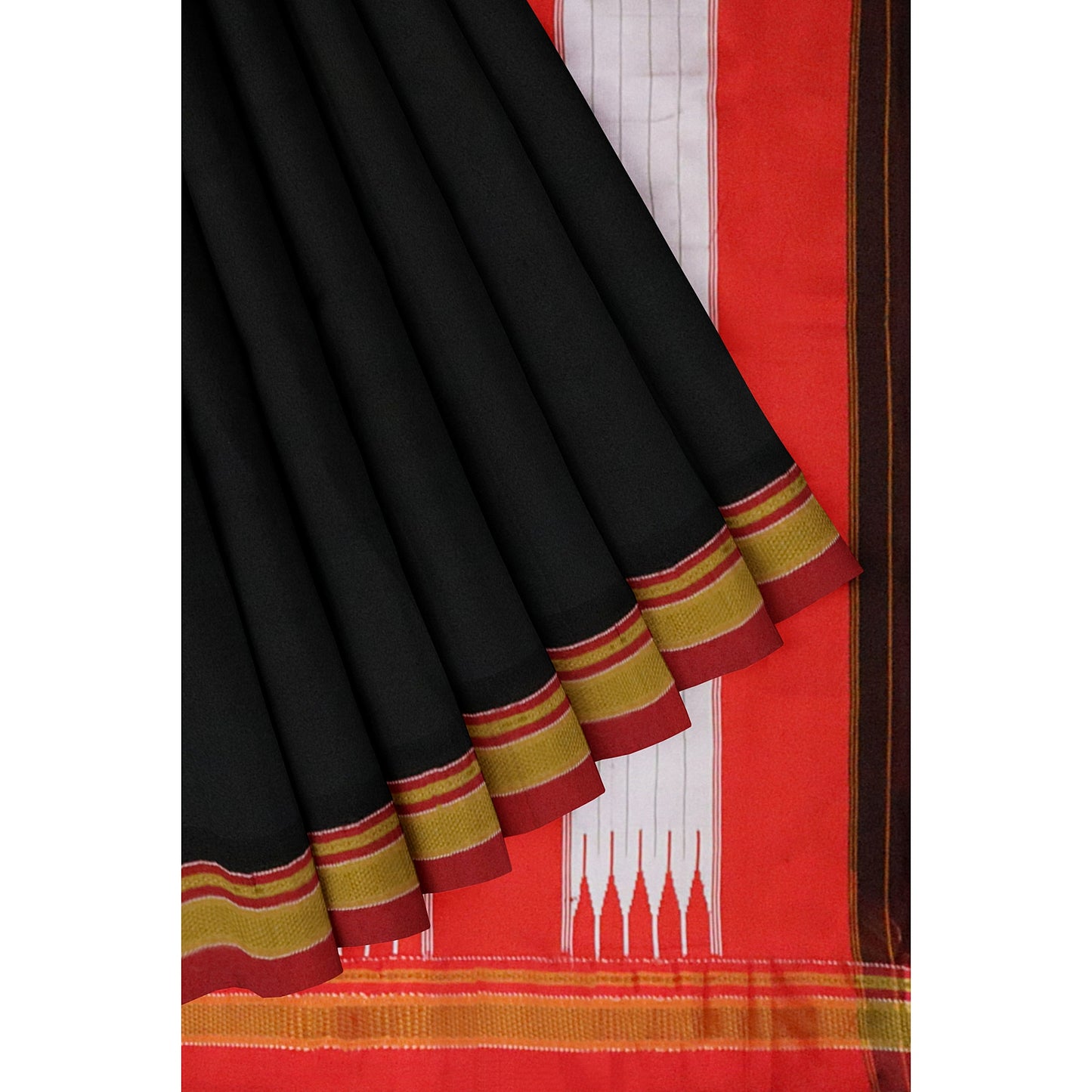 Ilkal Traditional Black Cotton Saree