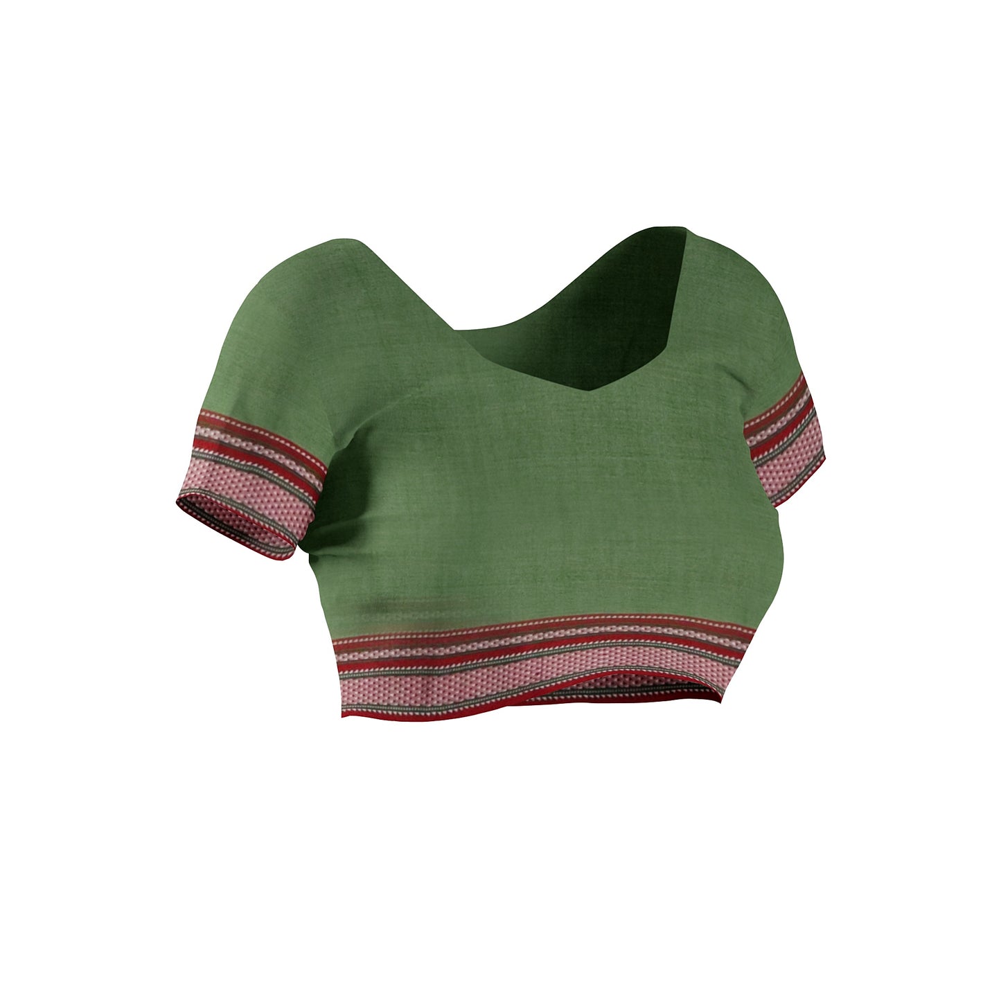 Ilkal Handloom Plain Pure Cotton Silk Saree