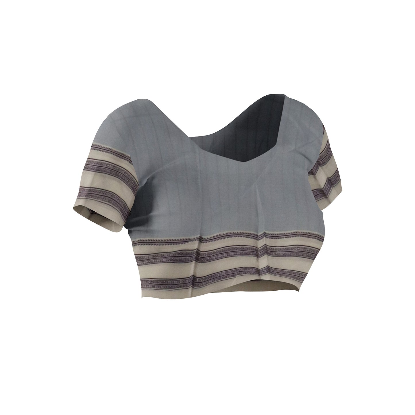 Ilkal Handloom Strip/Lining Pure Cotton Saree